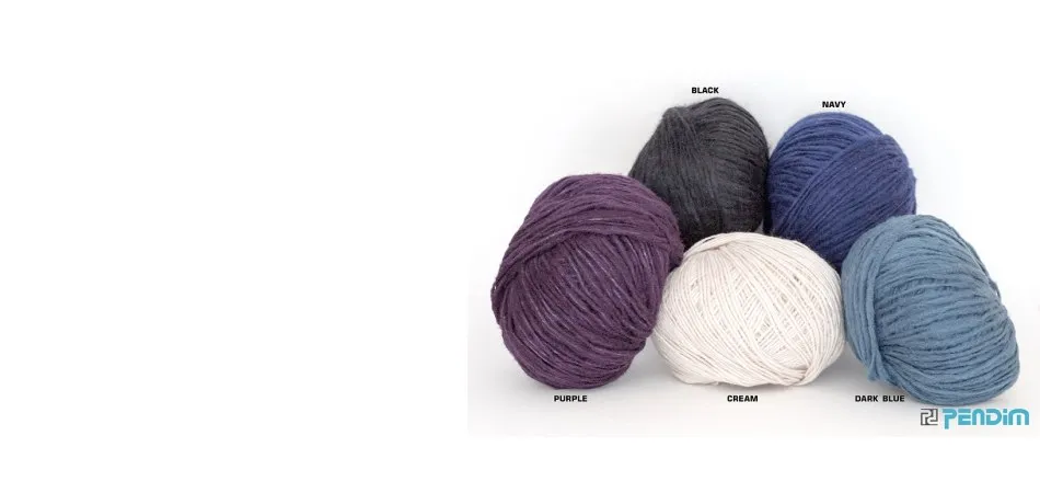 Balls of yarn in the colours for custom-made mallets