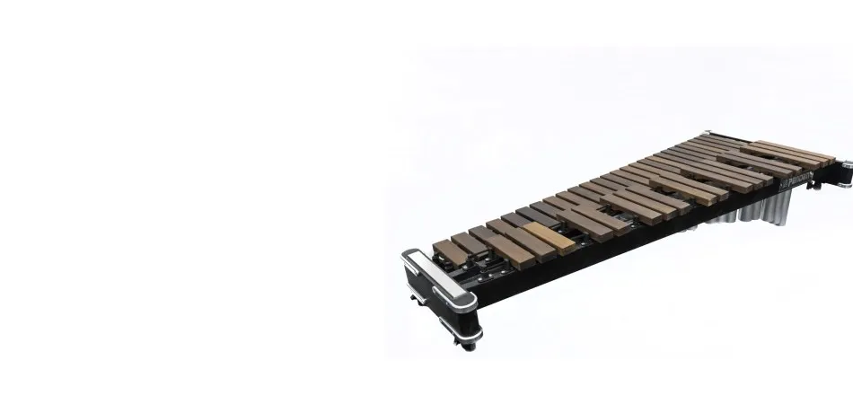 A Pendim concert xylophone with dark wooden bars